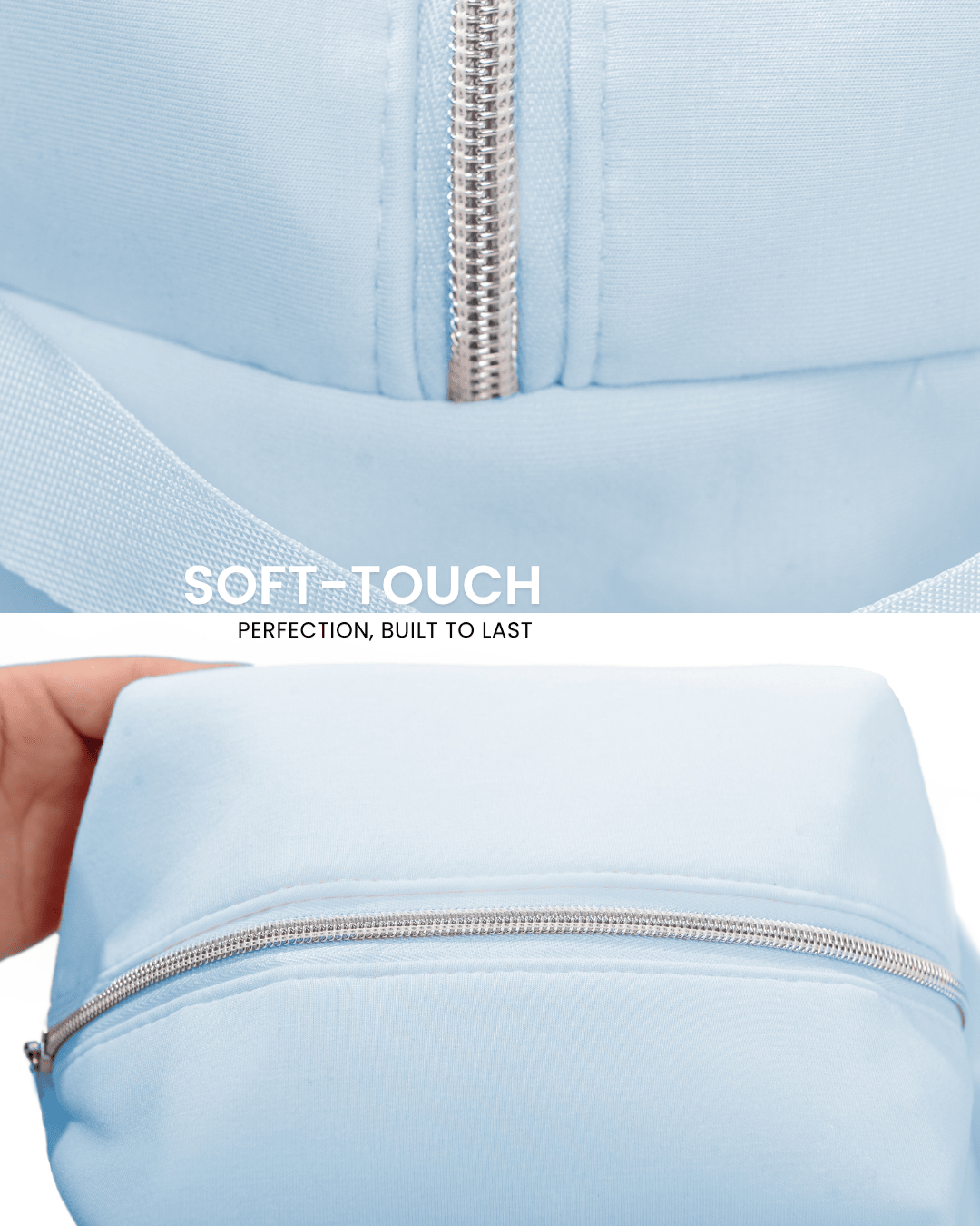 17pcs Baby Blue Makeup Organizer Set – Glow & Go Edition | Joyvena - Joyvena