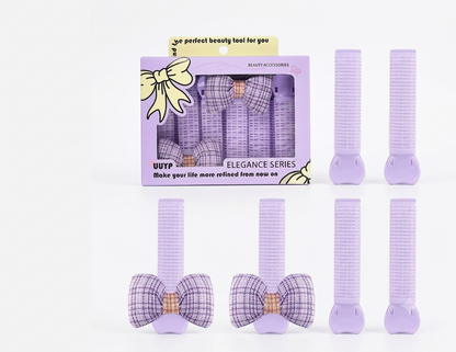 Heatless Hair Curler for Waves (No-Heat) – Lilac Clip Set