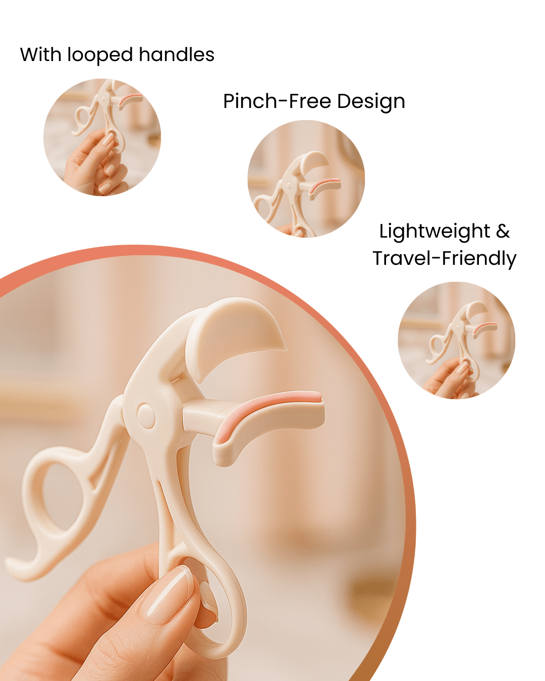 Compact Eyelash Curler – White - Joyvena