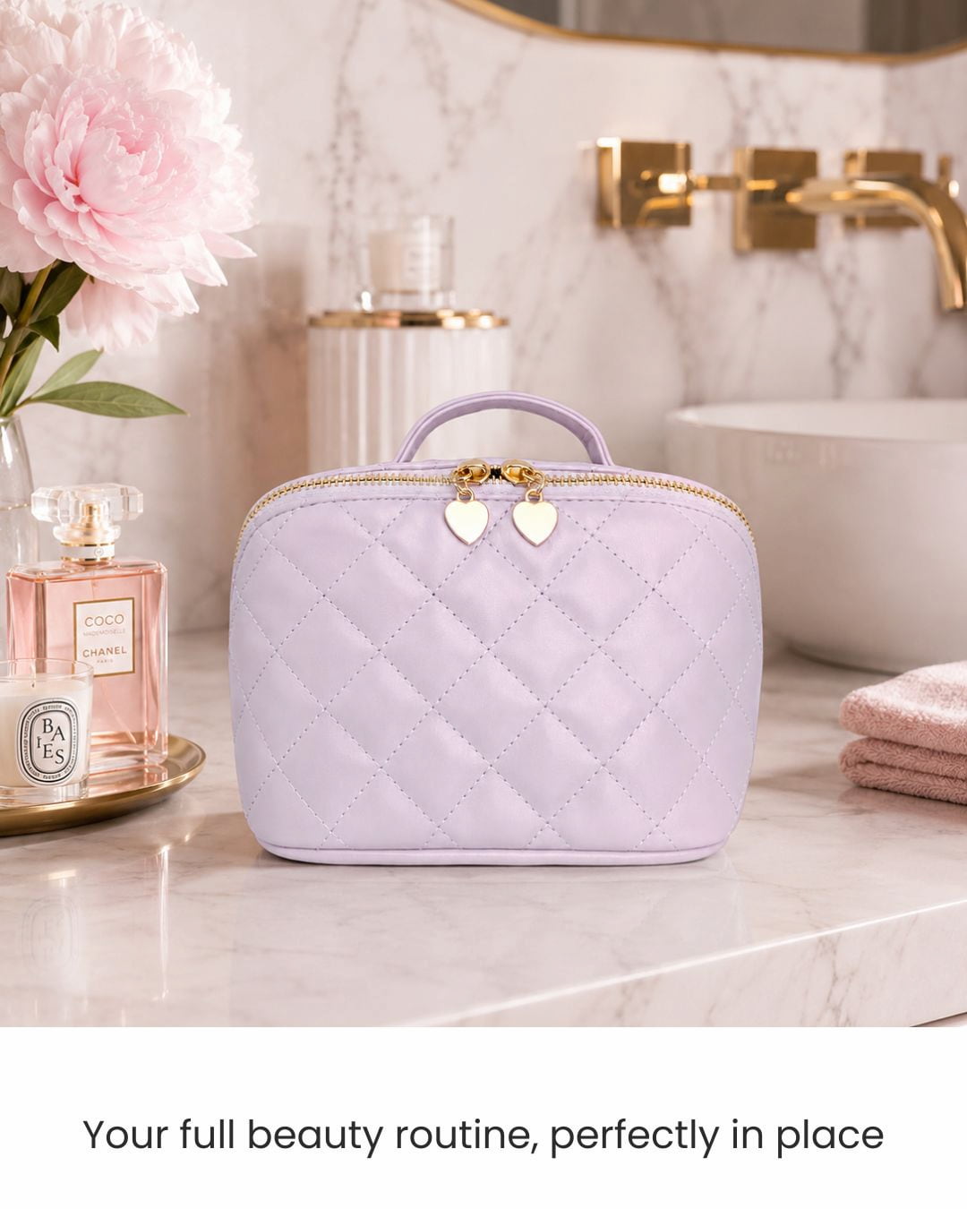 Travel Makeup Bag Lavender Mist