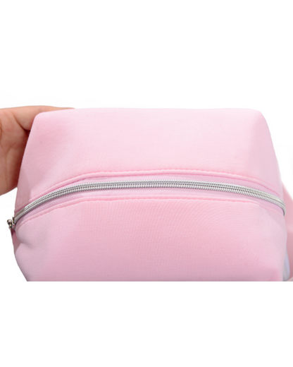 Neceser acolchado rosa 3 en 1 para maquillaje