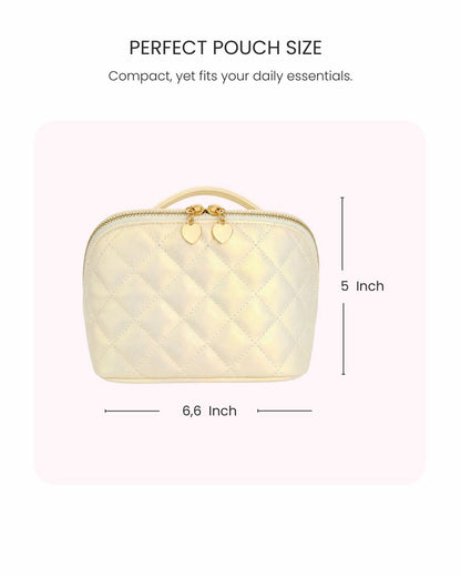 Travel Makeup Bag Vanilla Glow