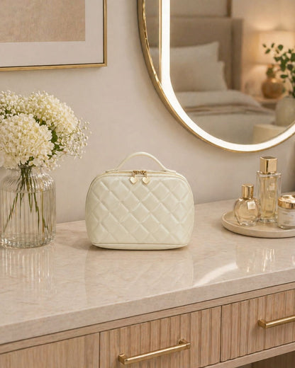 Travel Makeup Bag Vanilla Glow