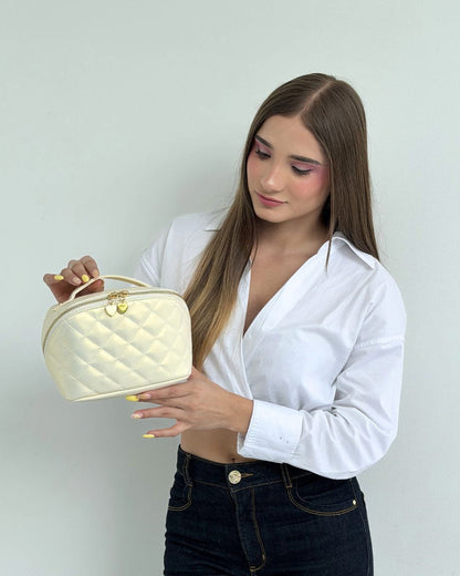 Travel Makeup Bag Vanilla Glow