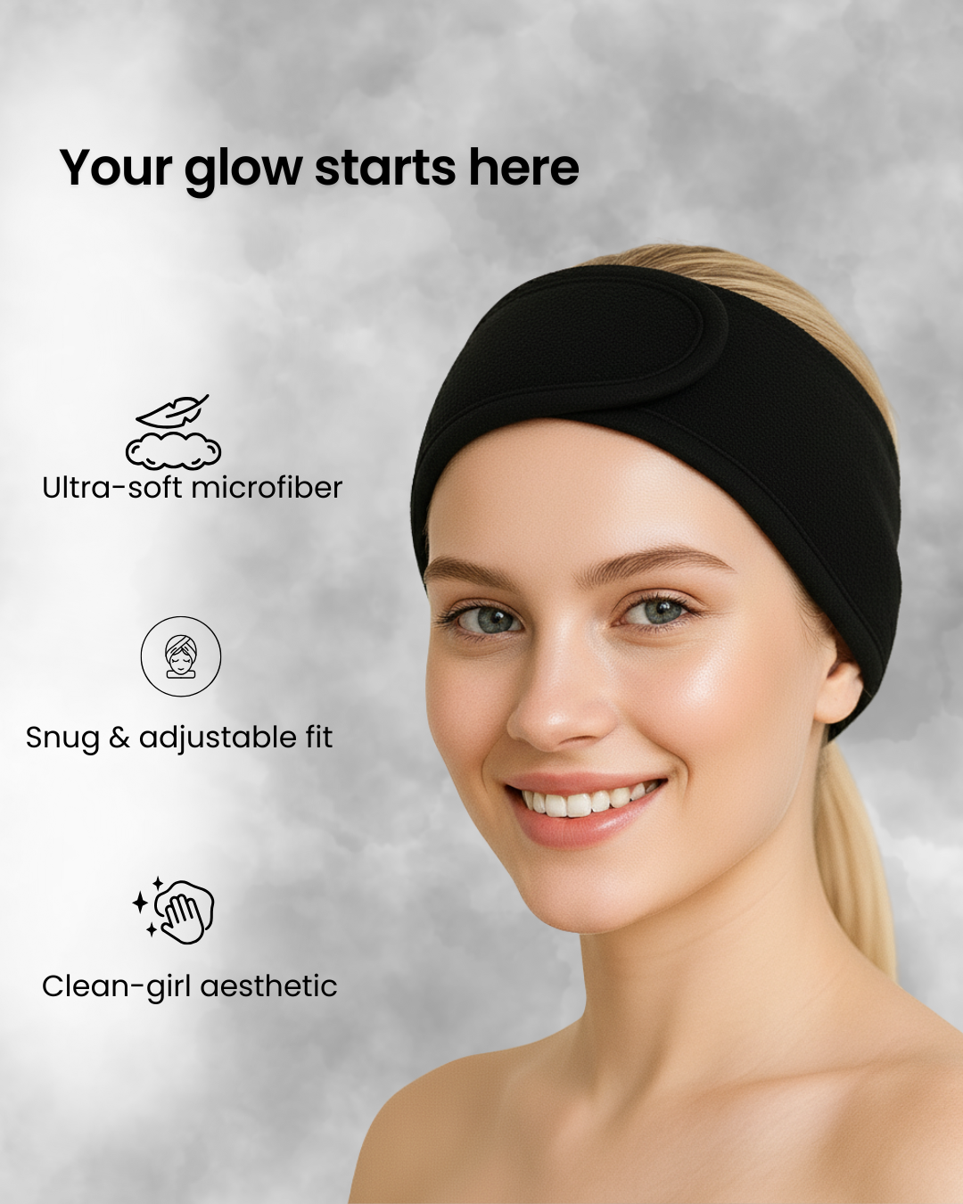 17pcs Black Makeup Organizer Set – Glow & Go Edition | Joyvena