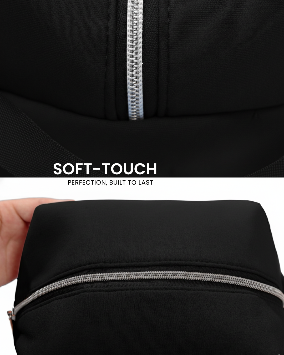 17pcs Black Makeup Organizer Set – Glow & Go Edition | Joyvena