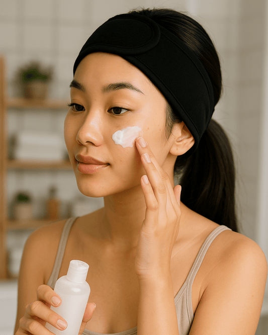 Soft Adjustable Spa Headband – Black - Joyvena