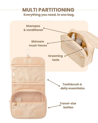 Travel Toiletry Bag Soft Peach