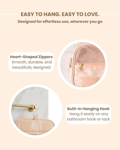 Travel Toiletry Bag Soft Peach