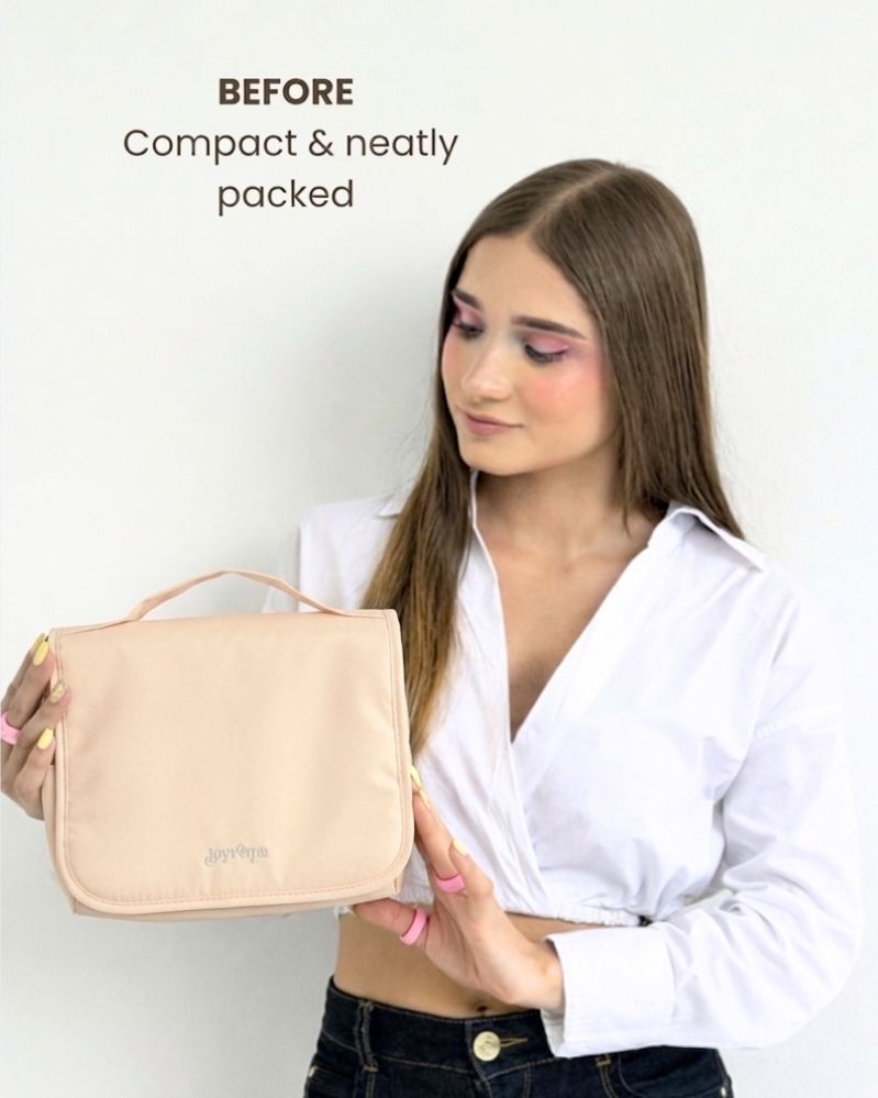 Travel Toiletry Bag Soft Peach