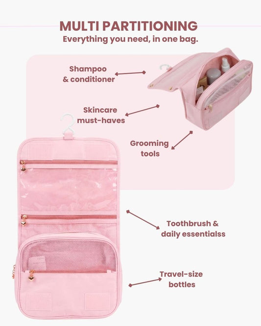 Travel Toiletry Bag Pink