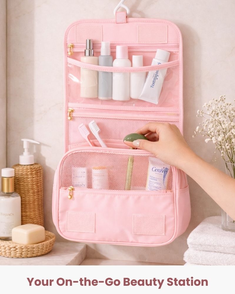 Travel Toiletry Bag Pink