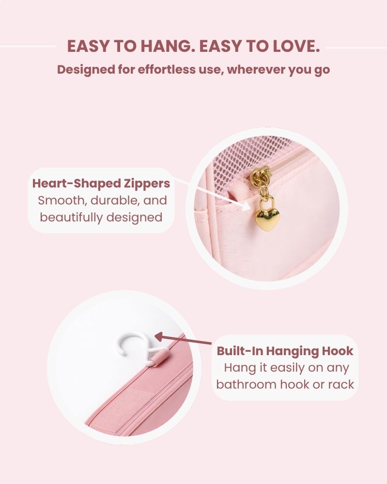 Travel Toiletry Bag Pink