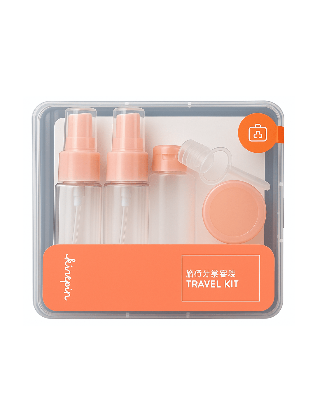 Travel Bottle Kit – 7pc Refillable Mini Set for Skincare & Haircare - Joyvena