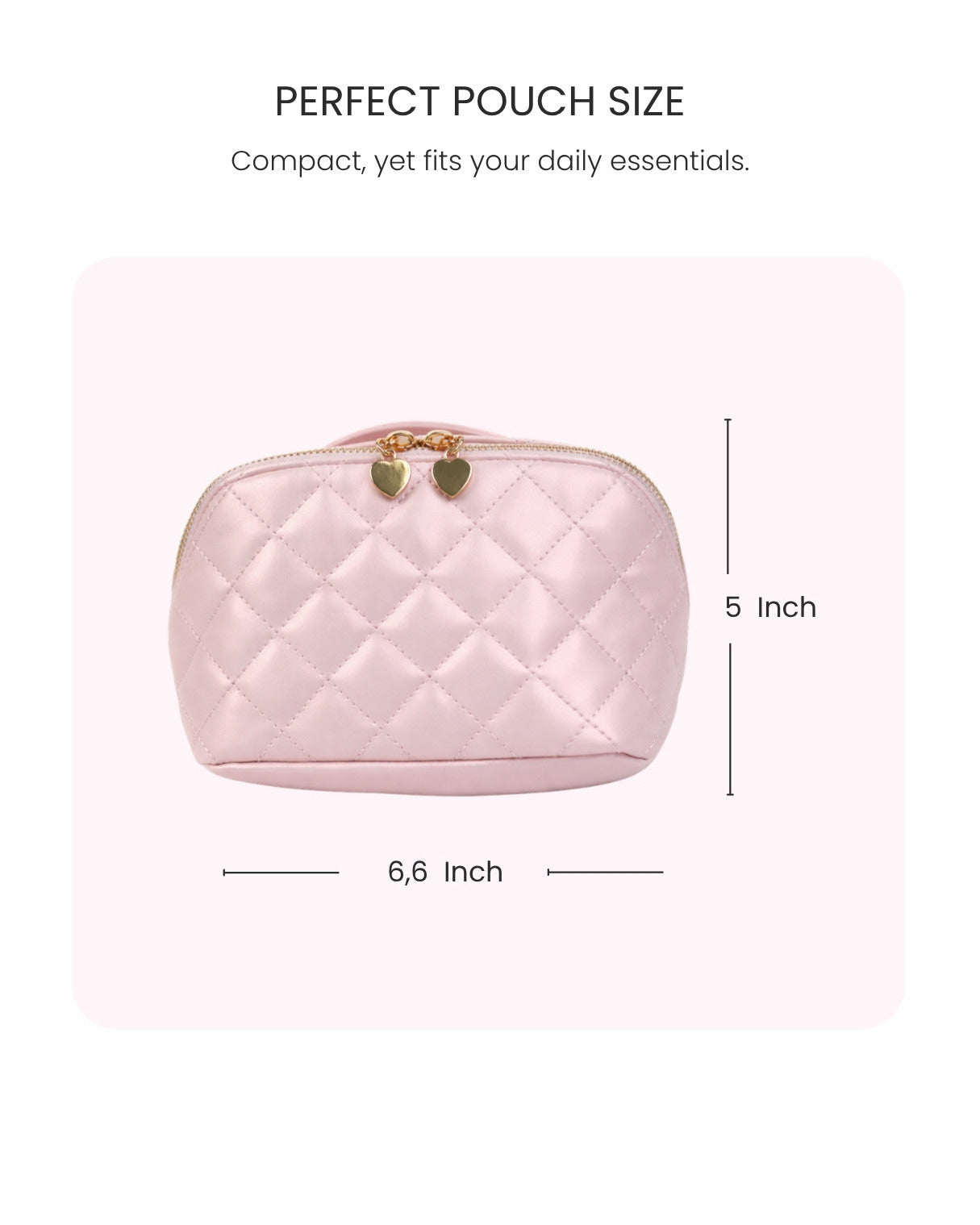 Travel Makeup Bag Soft Pink