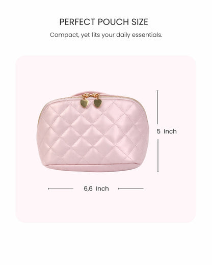Travel Makeup Bag Soft Pink