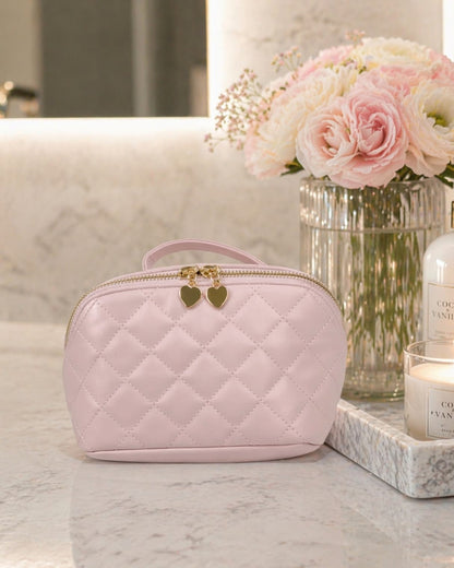 Travel Makeup Bag Soft Pink