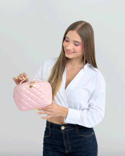 Travel Makeup Bag Soft Pink