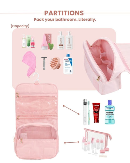 Travel Toiletry Bag Light Pink