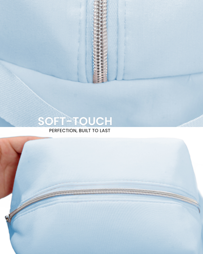 17pcs Baby Blue Makeup Organizer Set – Glow & Go Edition | Joyvena