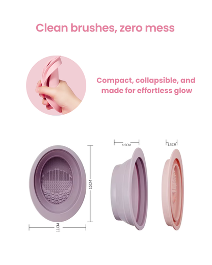 17pcs Baby Blue Makeup Organizer Set – Glow & Go Edition | Joyvena