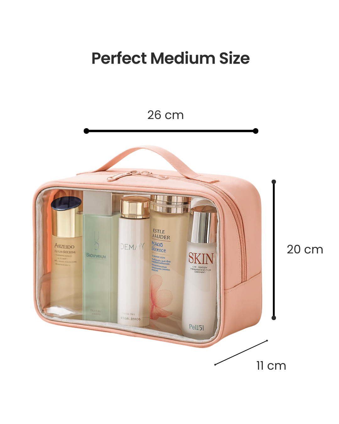 Travel Cosmetic Bag Pink - Joyvena