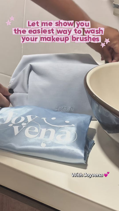 Collapsible Makeup Sponge & Brush Cleaning Bowl – Pink