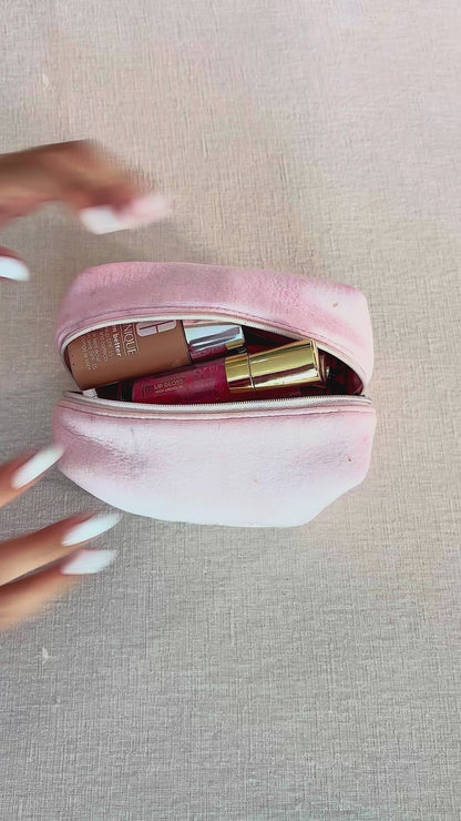 Estuche de maquillaje acolchado negro 3 en 1 Beauty Set